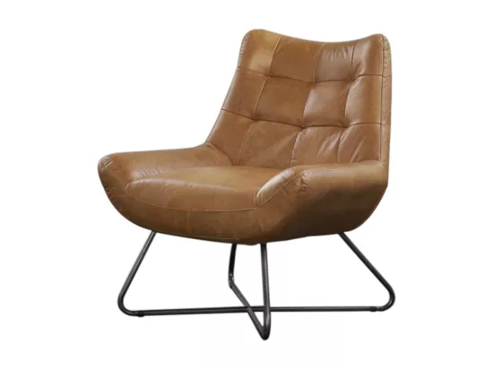 Fauteuil - marron cuir - SNOOZE