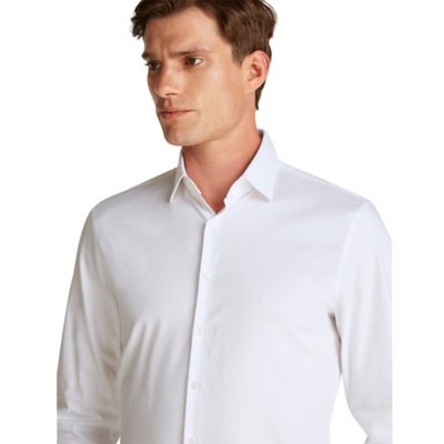 Chemise à manches longues homme Mini Structure Slim CALVIN KLEIN