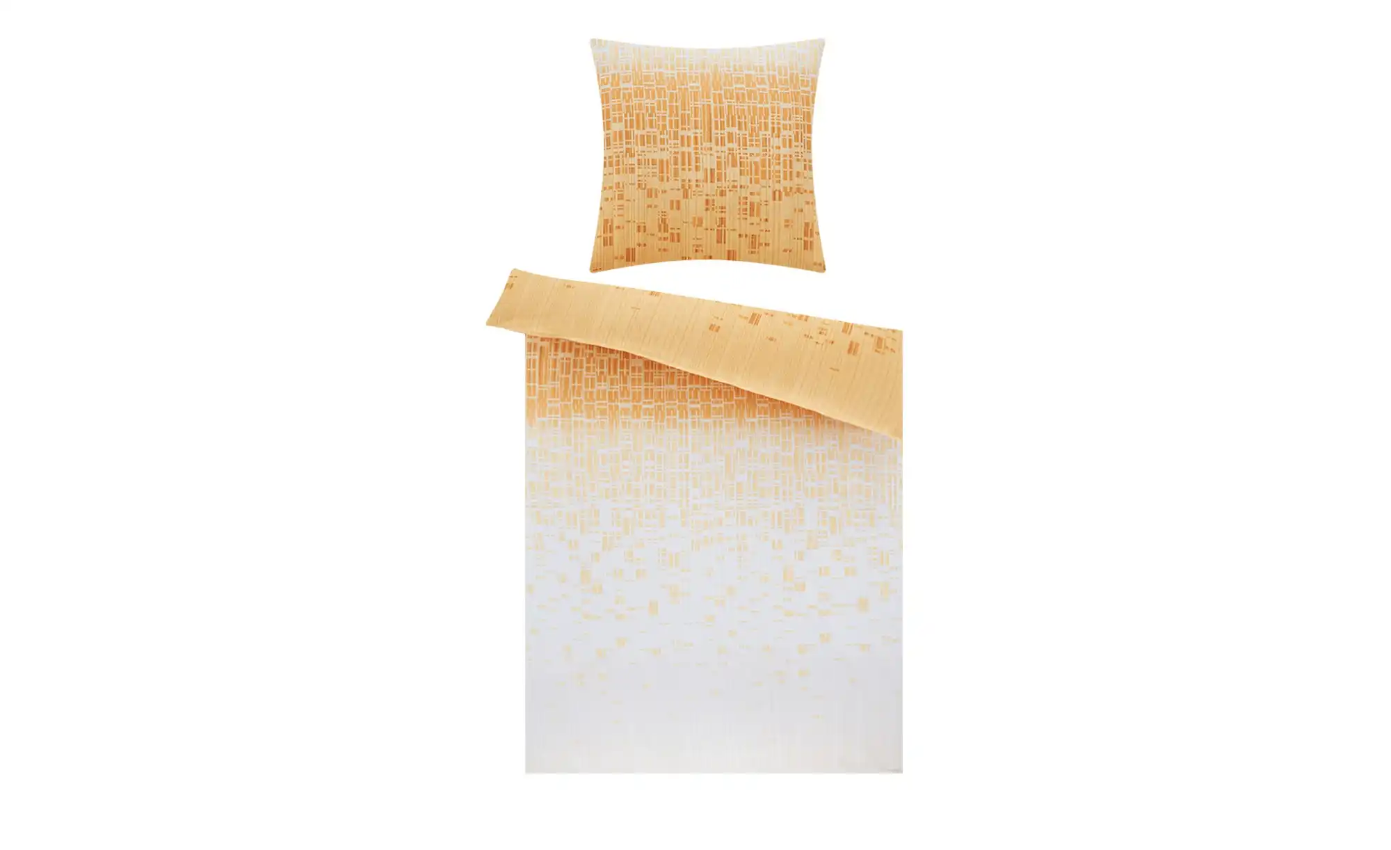 HOME STORY Satin Bettwäsche Grafik