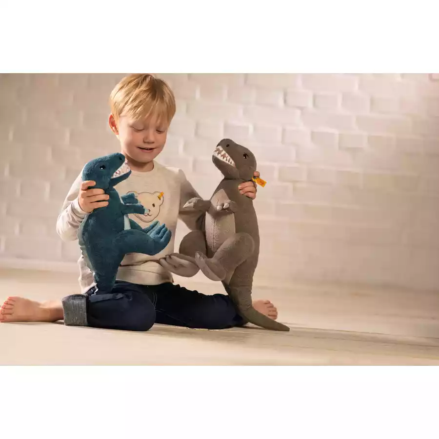 Steiff T-Rex Dino Thaisen Türkis, 35 cm