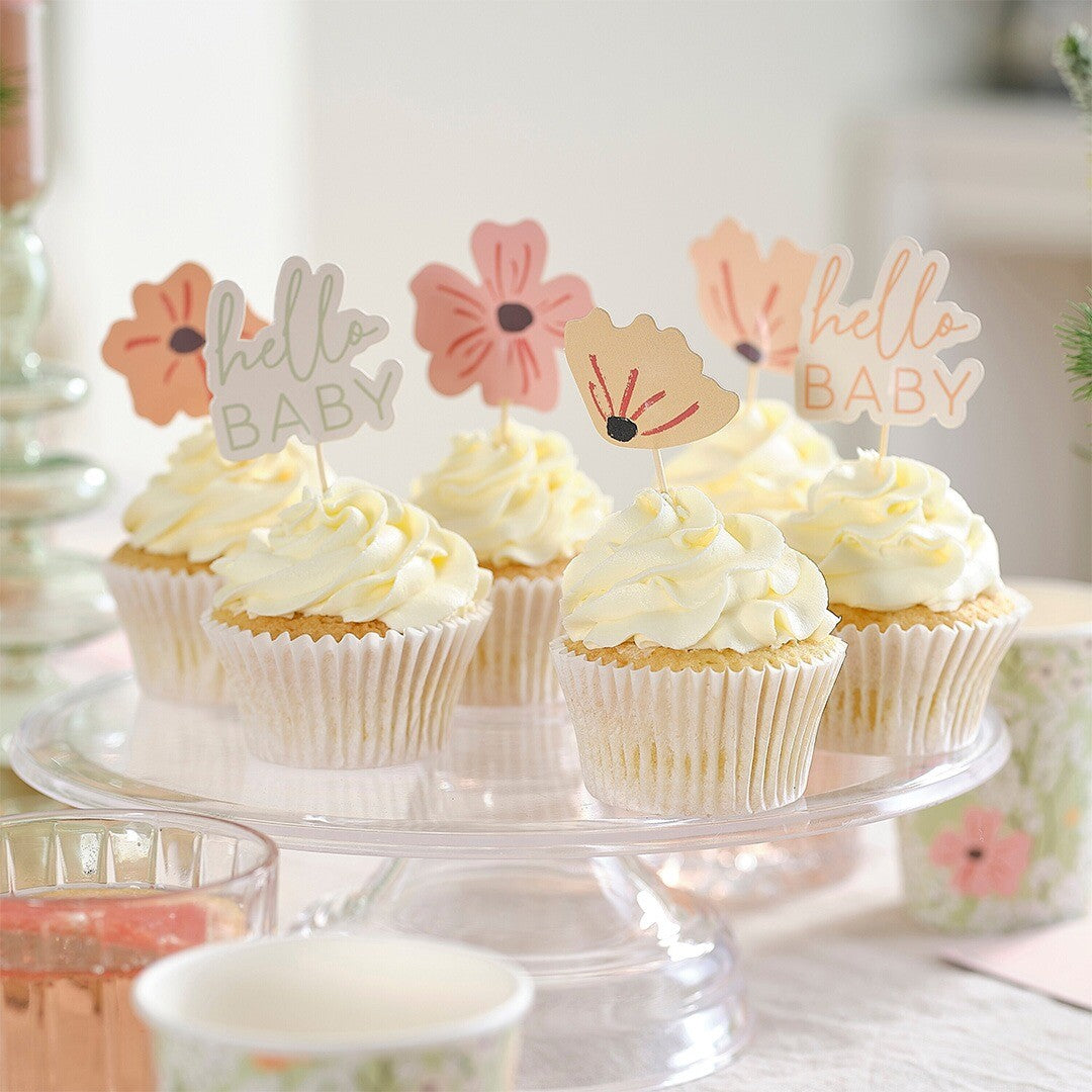 Ginger ray taartversiering babyshower floral