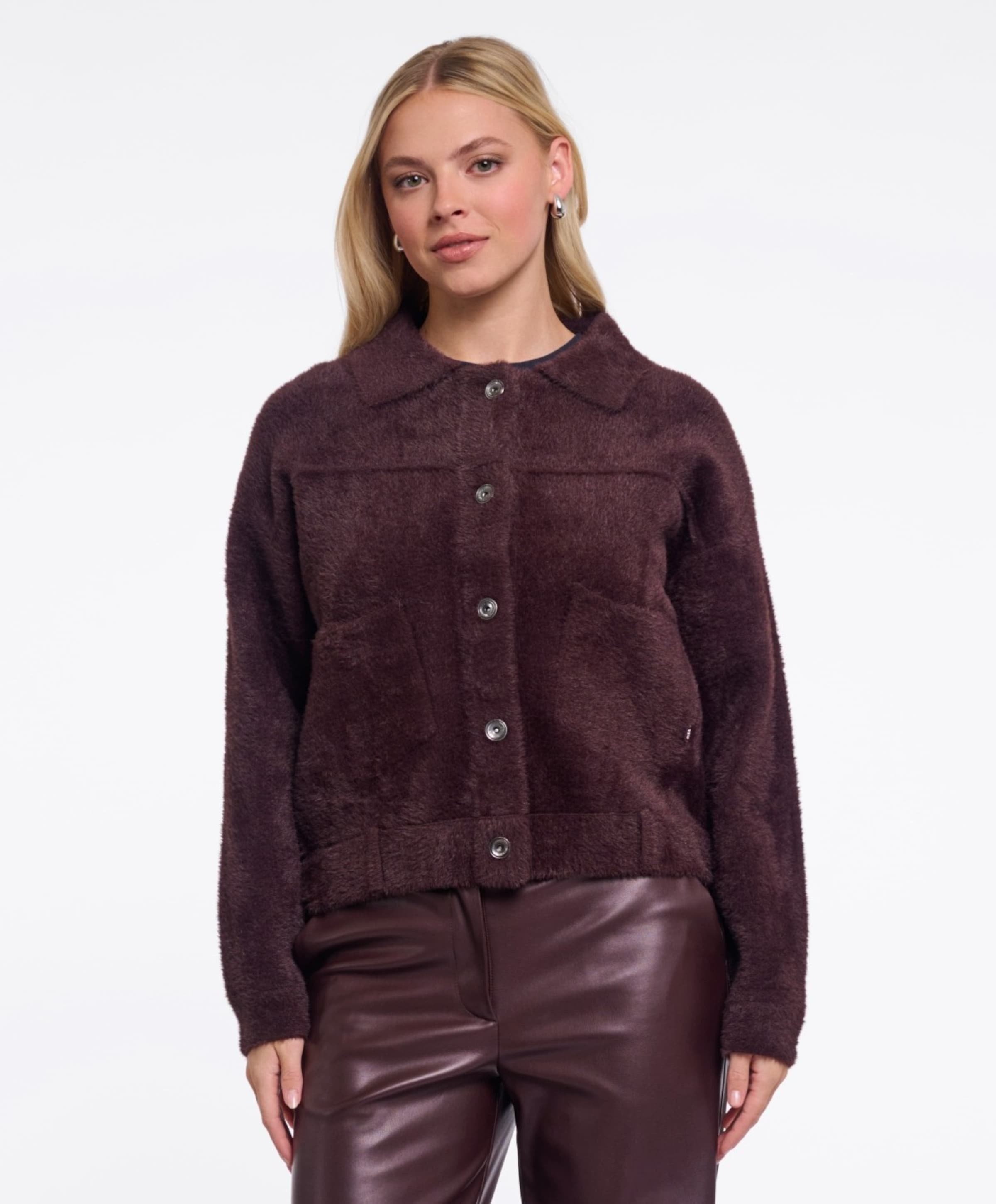 Rino & pelle Dames vest bordeaux
