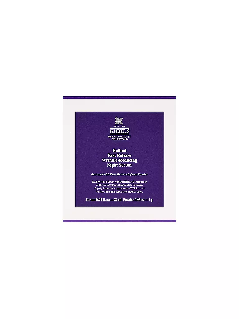 KIEHL'S Fast Release Wrinkle-Reducing Night Serum 30ml keine Farbe