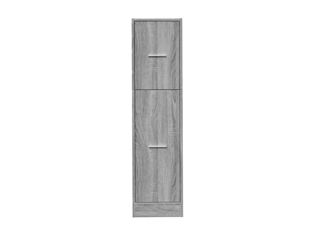 Armoire apothicaire sonoma gris 30x41x118 cm bois d'ingénierie