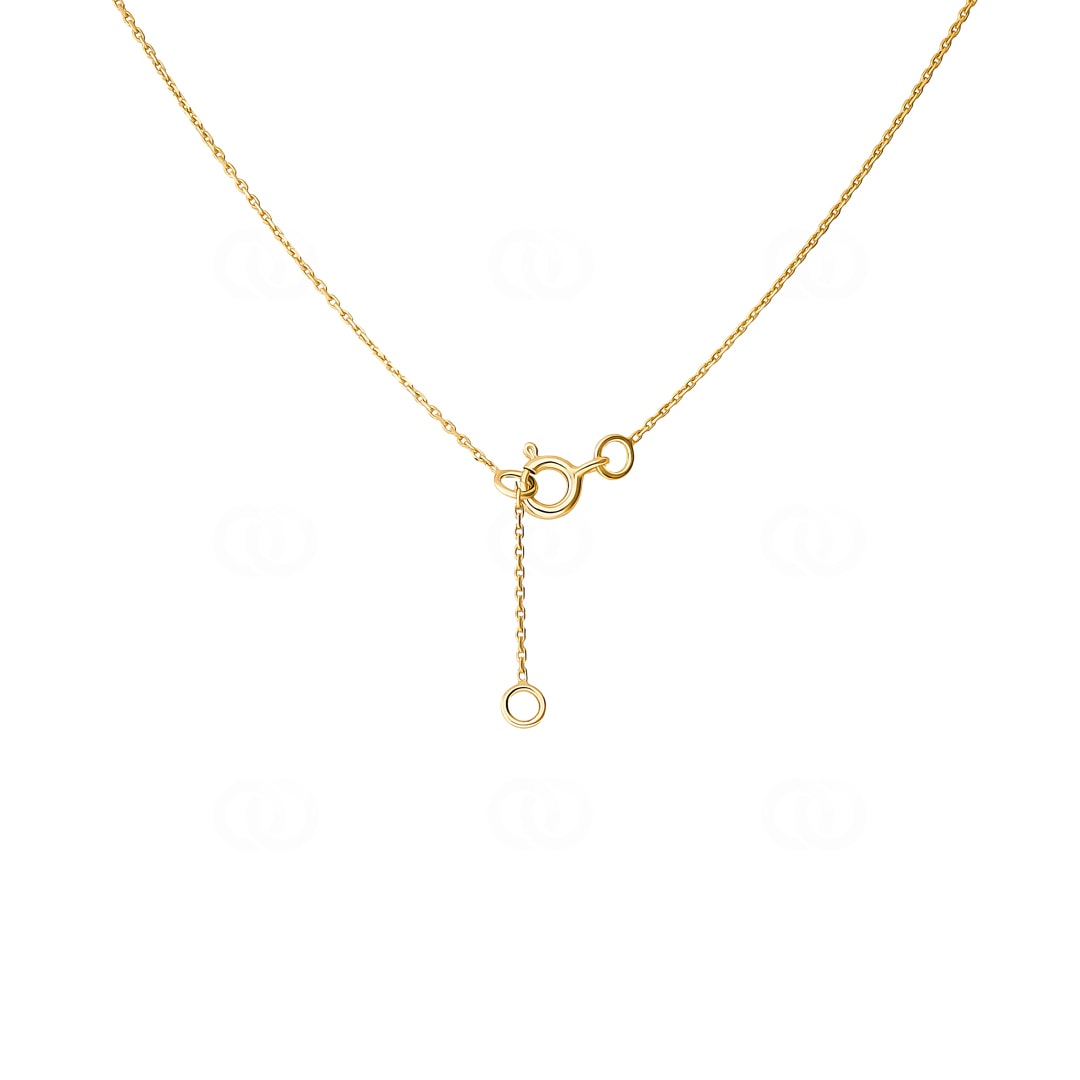 Collier mit Anhänger 750/18 K Gelbgold 42cm