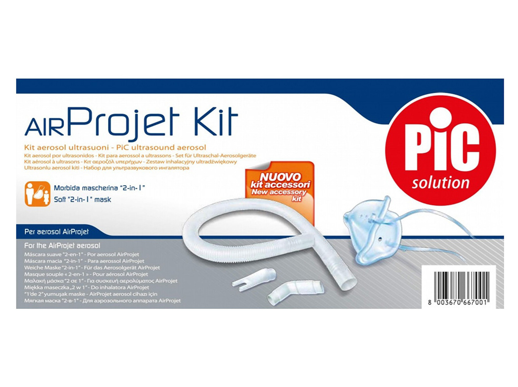 KIT AIR PROJET PIC MÁSCARA   TUBO   ADAPTADOR