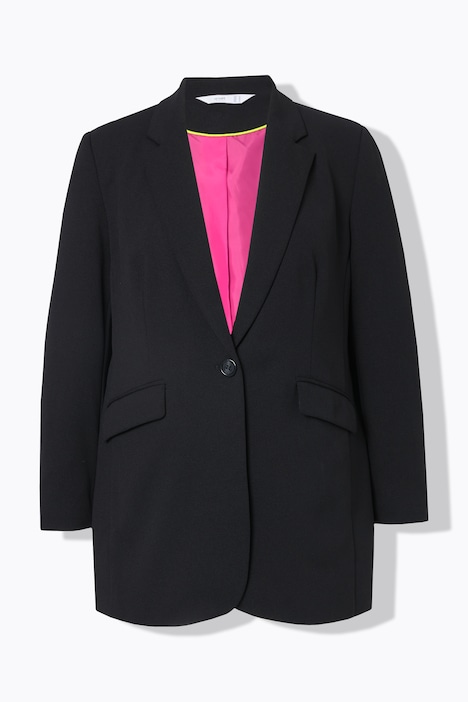 Blazer, Straight Oversized, farbiges Futter