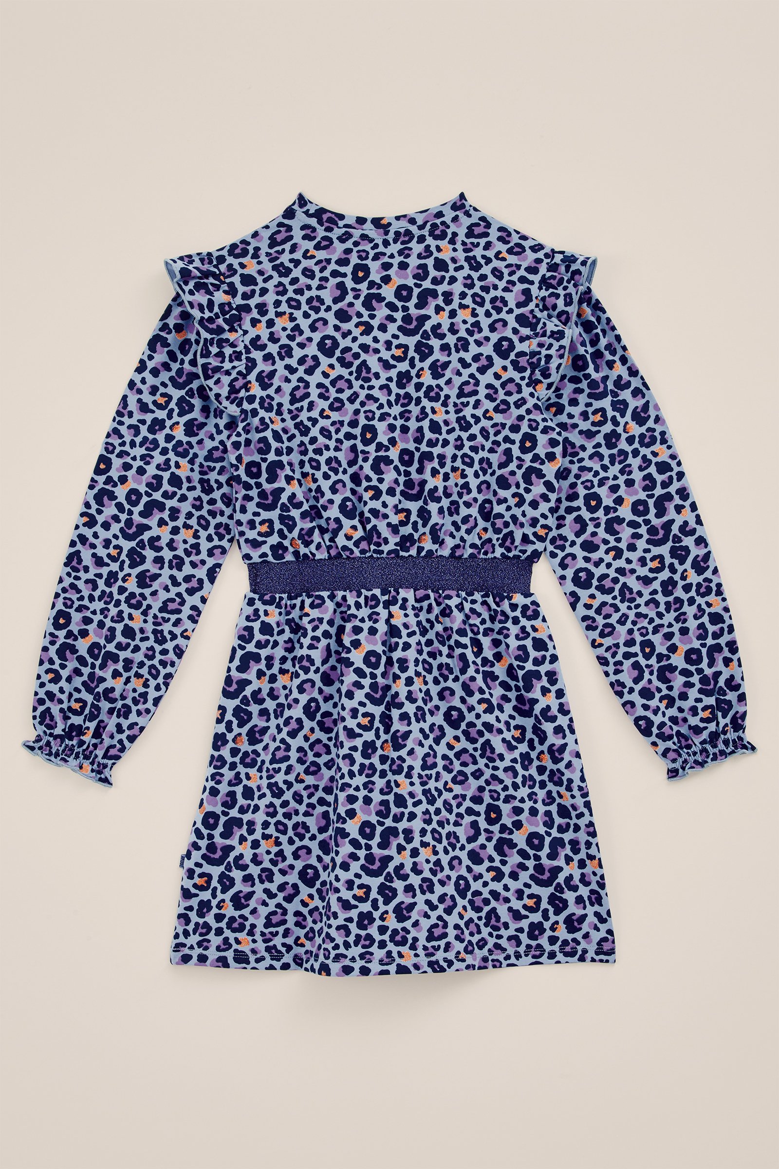 Meisjes jurk met dessin WE Fashion Lichtblauw