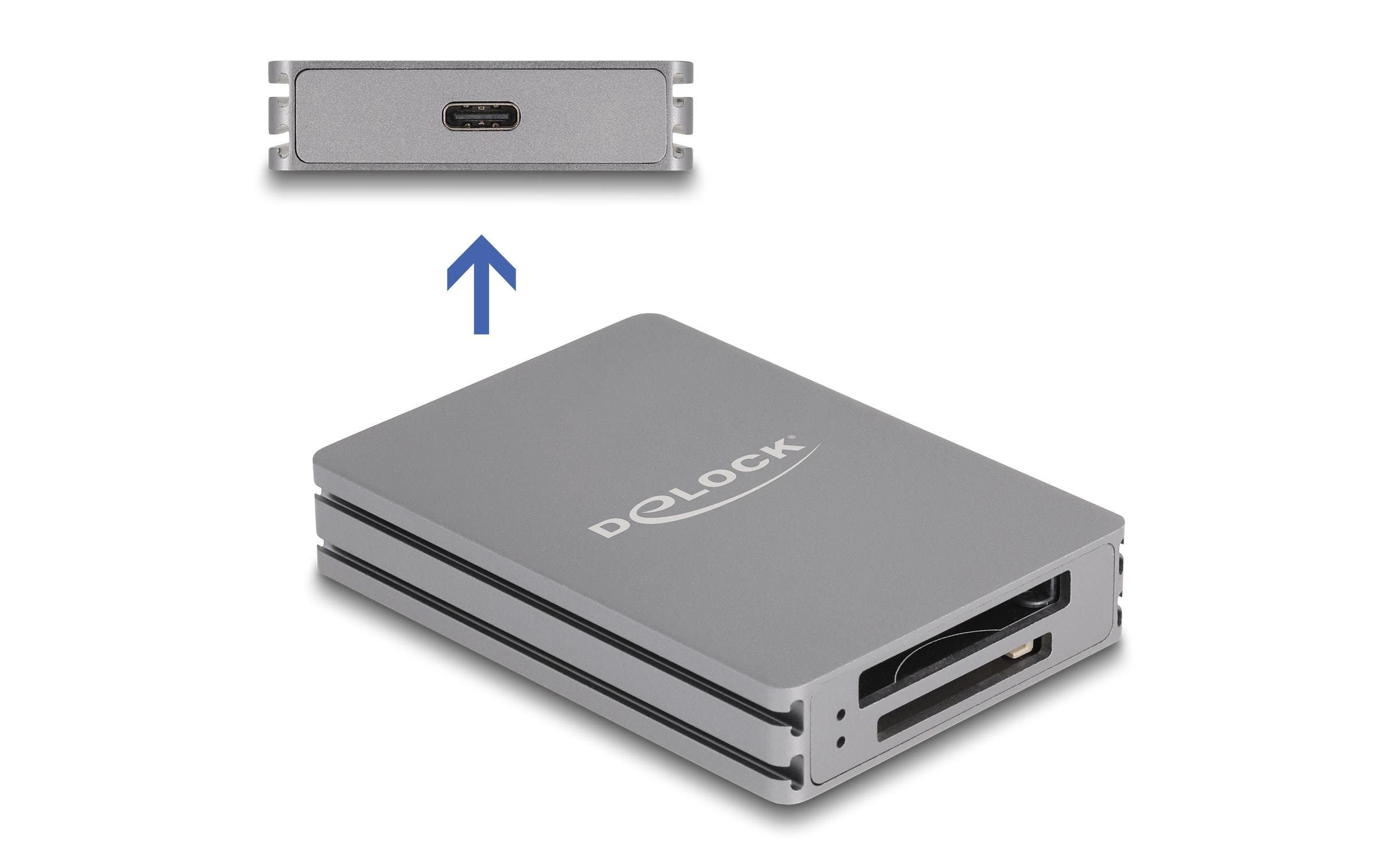 Card Reader Extern 91011 USB Typ-C für SD/CFexpress Typ BDelock USB Type-C Card Reader für SD und CFexpress Typ B Speicherkarten