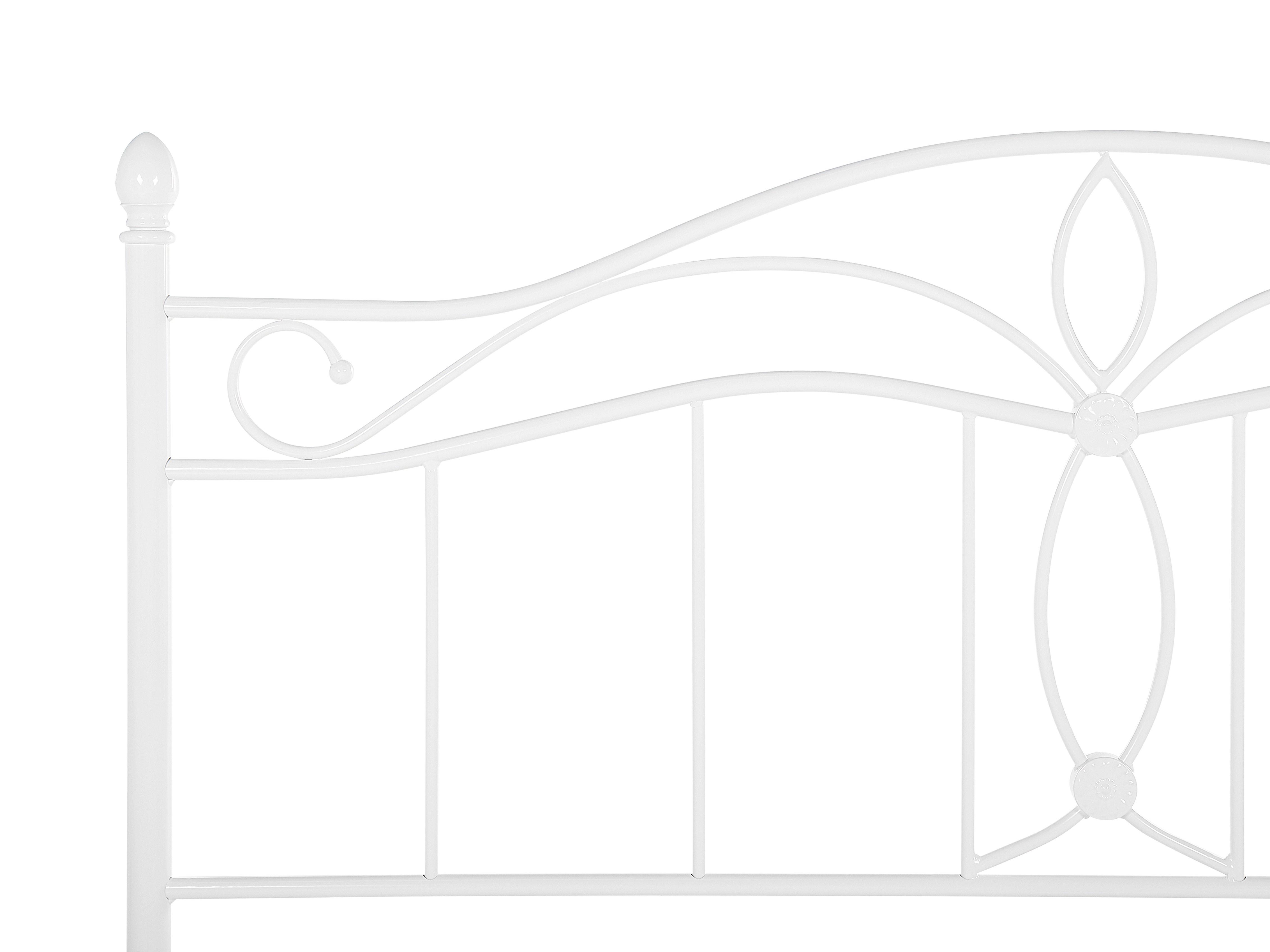 Bed Metaal ANTLIA 160 x 200 cm Wit
