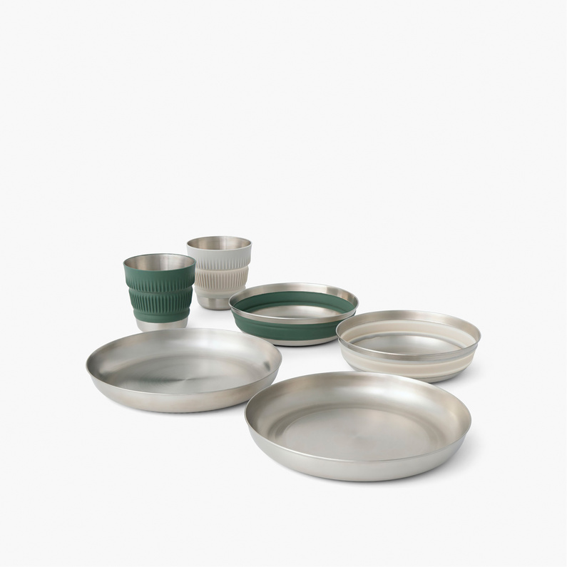 Sea to Summit Detour Stainless Steel Collapsible Dinnerware Set