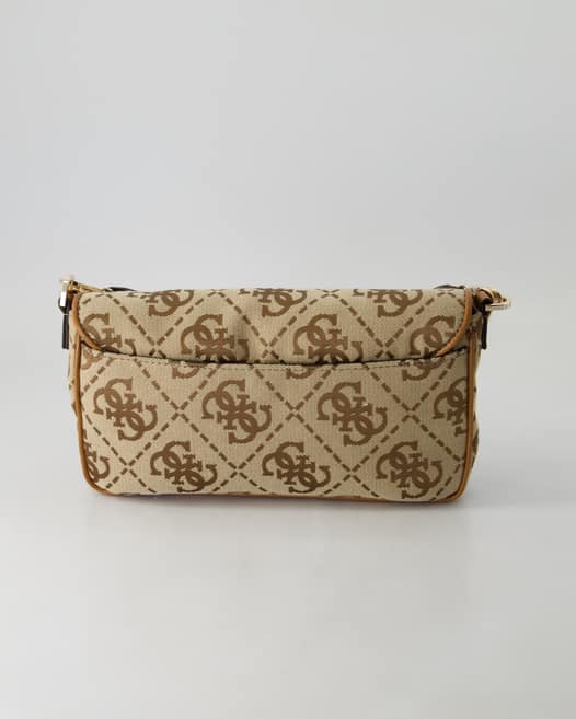 Guess Circe Flap Shoulder Bag Umhängetasche in Beige