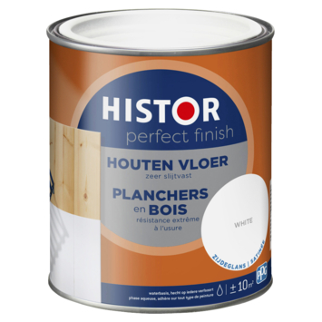 Histor Perfect Finish houten vloer zijdeglans 7000 wit 750 ml