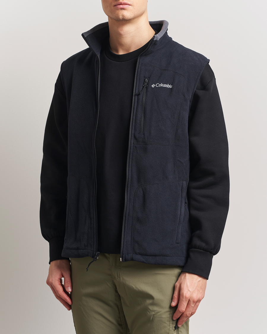Columbia Fast Trek Full Zip Fleece Vest Black