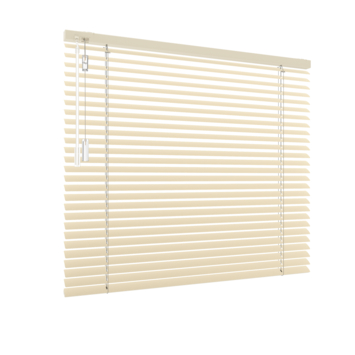 Aluminium Jaloezie Draaikiepraam kunststof of aluminium 5116 goud 25MM