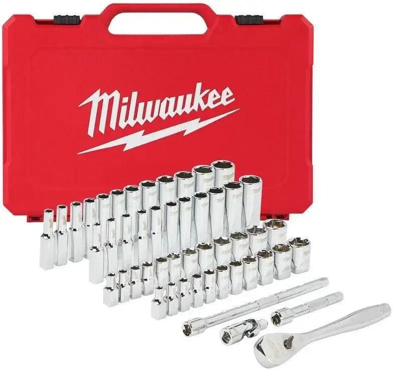 Milwaukee Ratel   doppen set 1/4 50 pc Drive Ratchet.   Dopsleutelset SAE   Metric - 4932464944