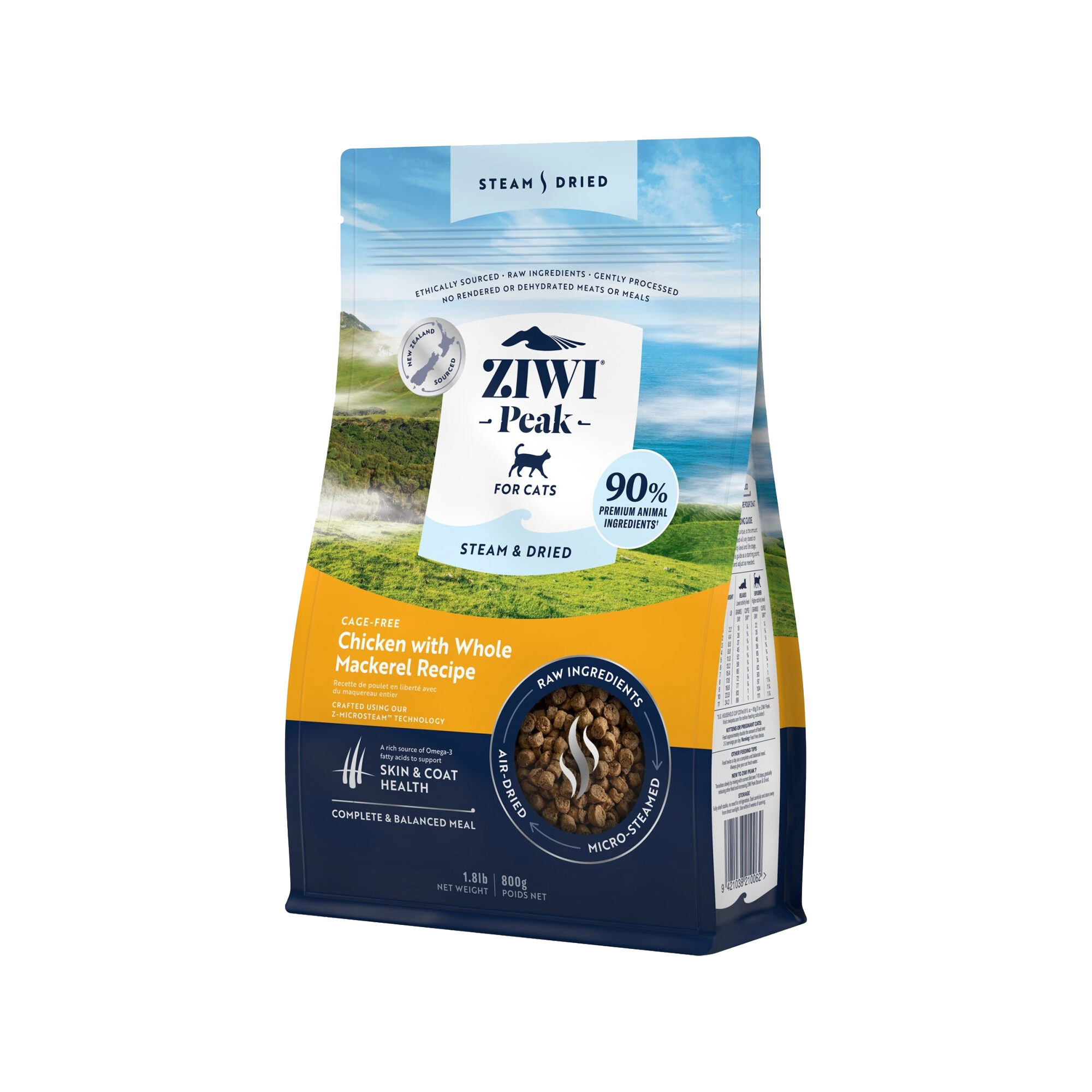 Ziwi Steam & Dried kattenvoeding - Kip