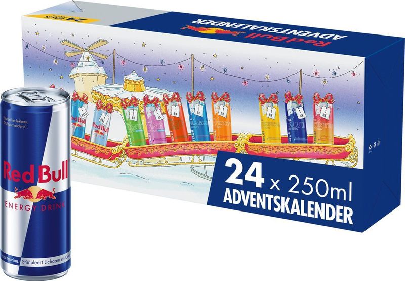 Red Bull - Adventskalender 2025 - Energiedrank - 24x250 ml
