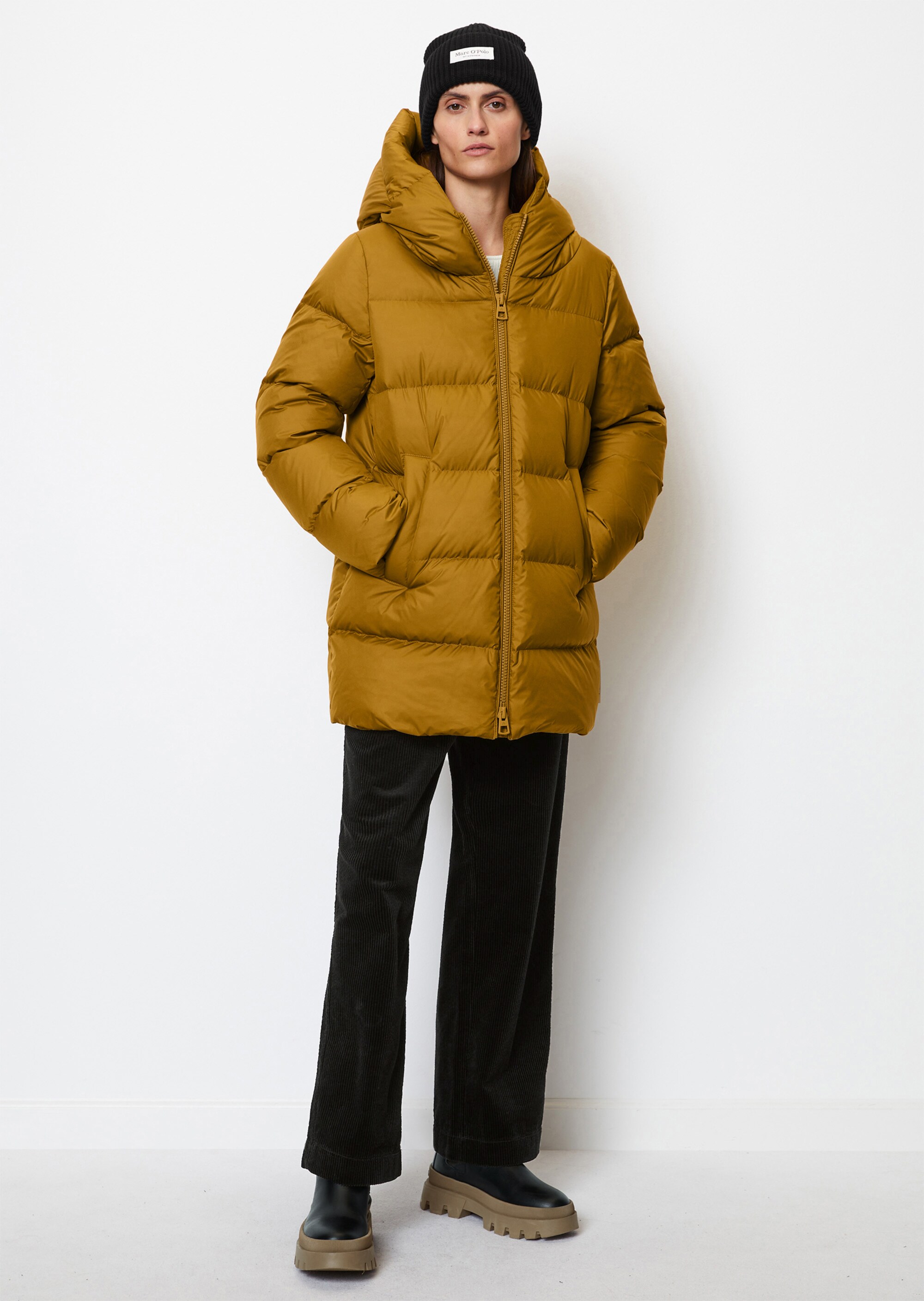 Puffer-Daunenjacke regularaus recycelten Materialien
