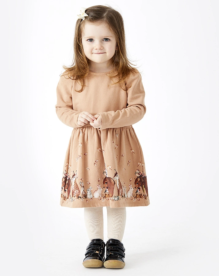 Langarm-Kleid KAMINA in café rose