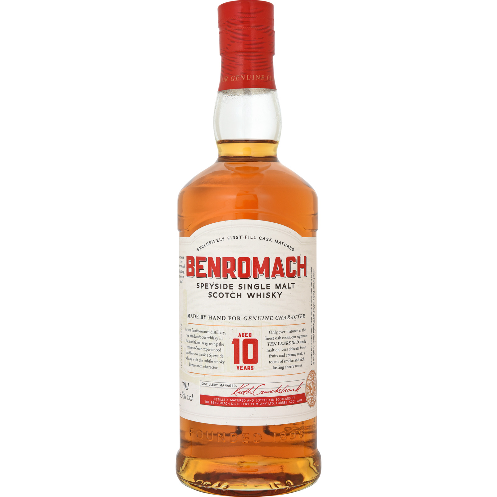 Benromach Single Malt Whisky 10 Year 70 cl