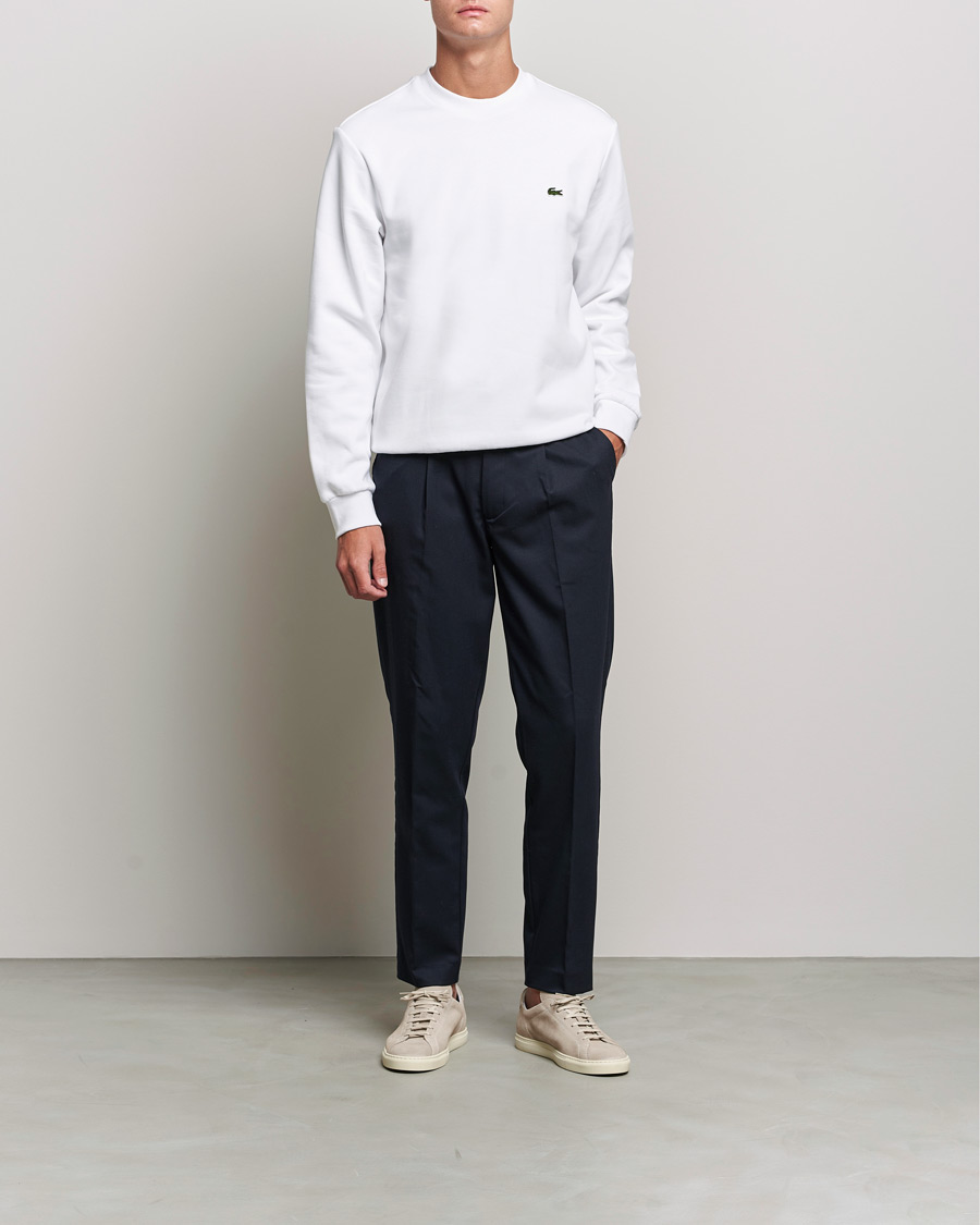 Lacoste Crew Neck Sweatshirt White