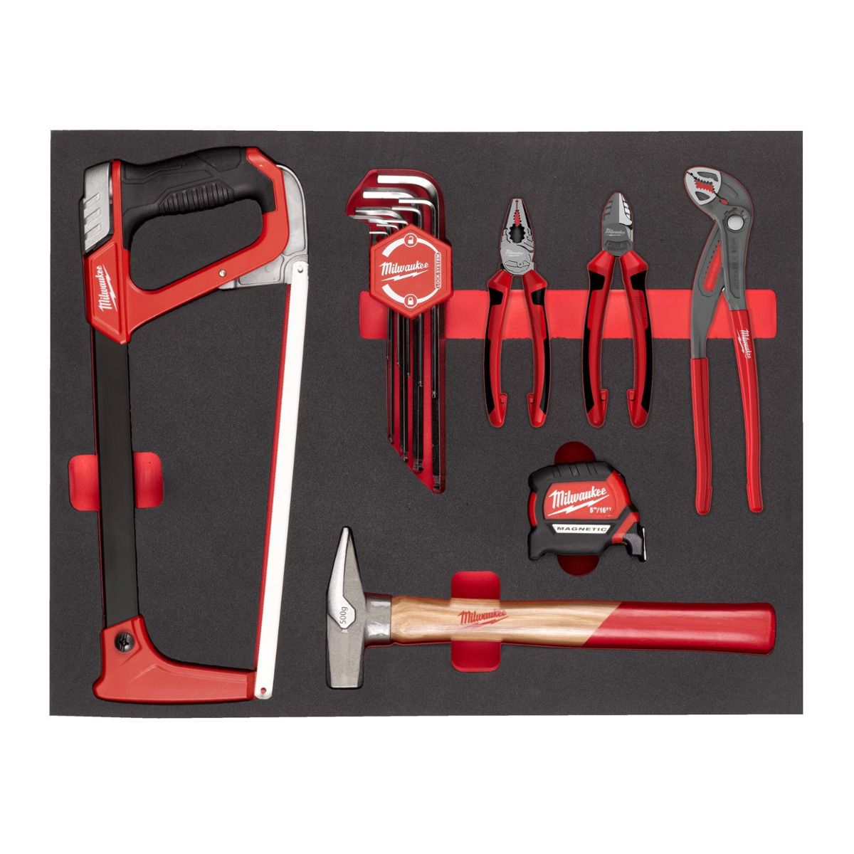 Milwaukee TOOLGUARD™ Gevulde stalen gereedschapswagen rood 69cm universeel 131-delig - 4932499182