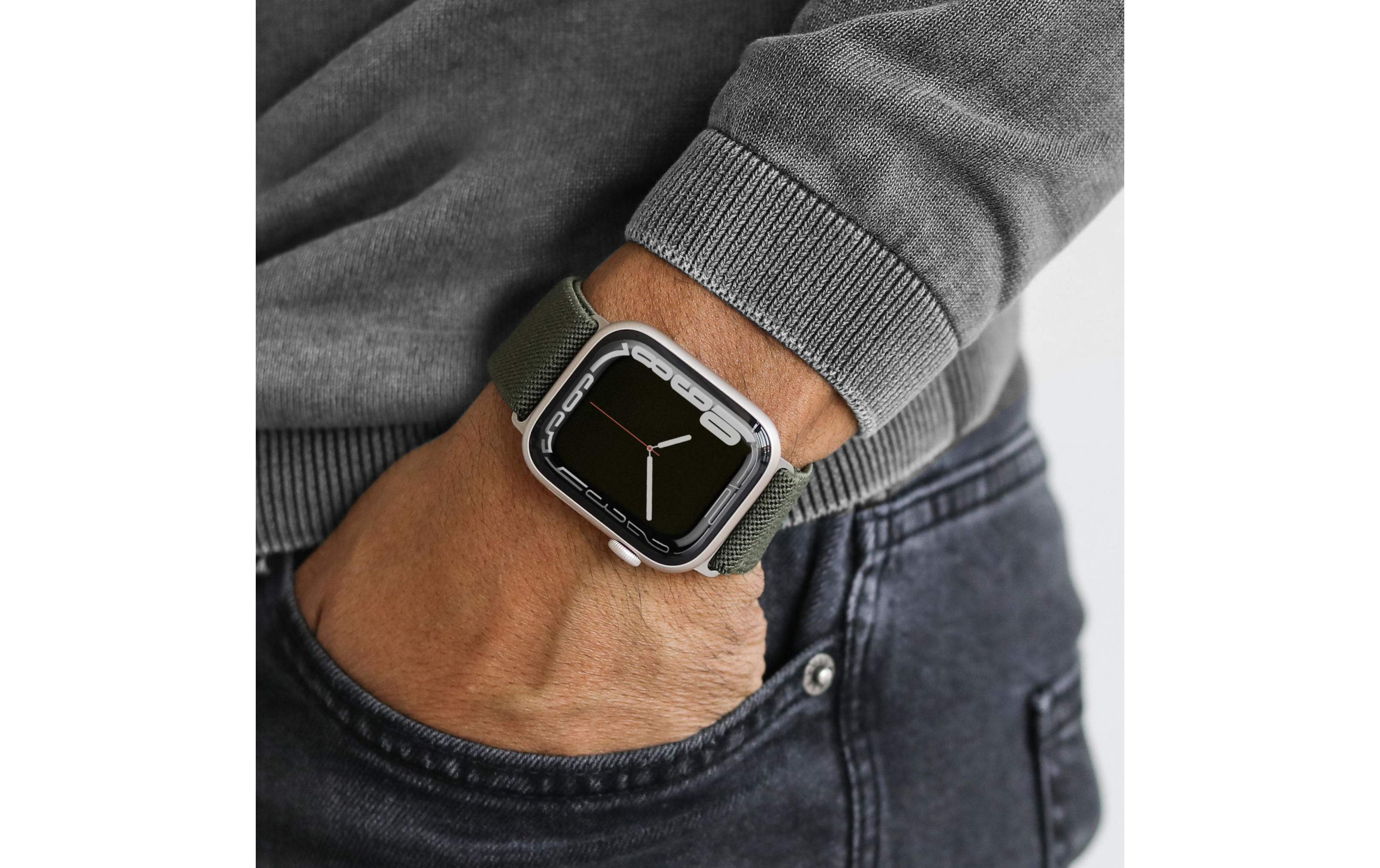 Armband Classic Nylon Loop Apple Watch 38/40/41 mm OliveArmband für Apple Watch 38/40/41 mm