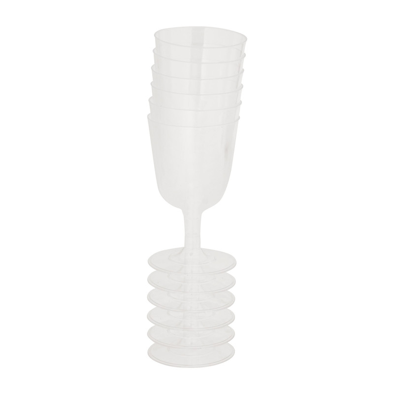 Herbruikbare wijnglazen - 6 stuks - 160 ml
