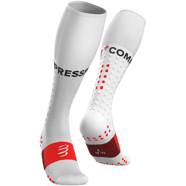 Chaussette compression COMPRESSPORT FULL SOCKS RUN WHITE