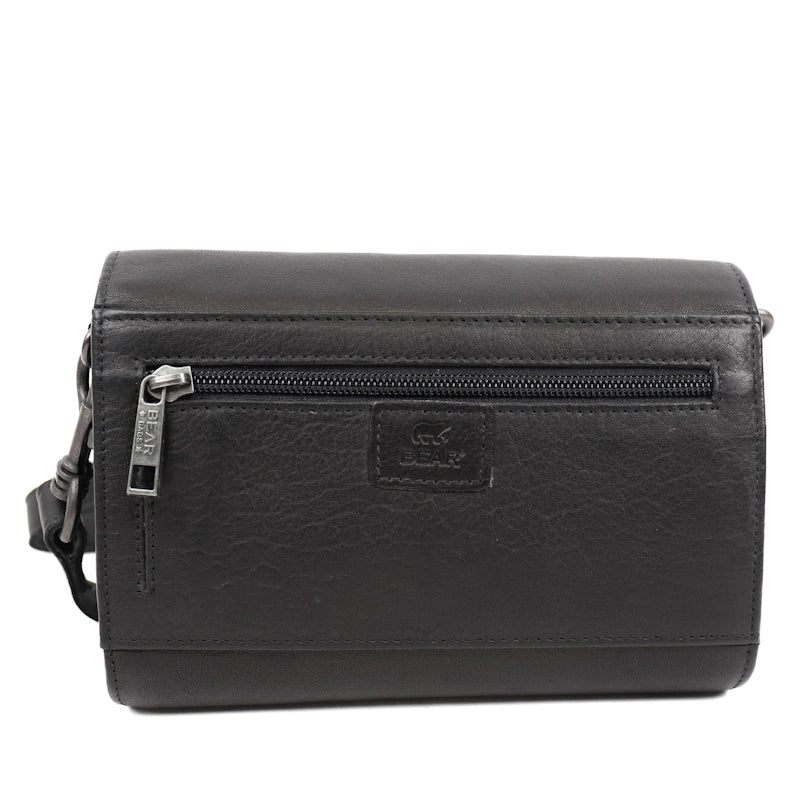 Bear Design Clutch/schoudertasje Elly Zwart
