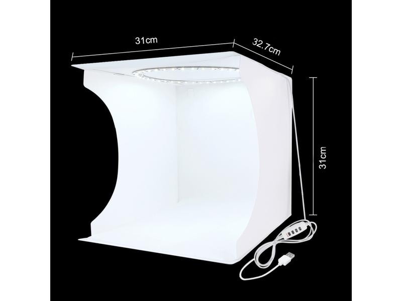 Puluz Aufnahmebox Studio Shooting Tent Box Kit 30 cm Aufnahmebox mit sechs Hintergründen