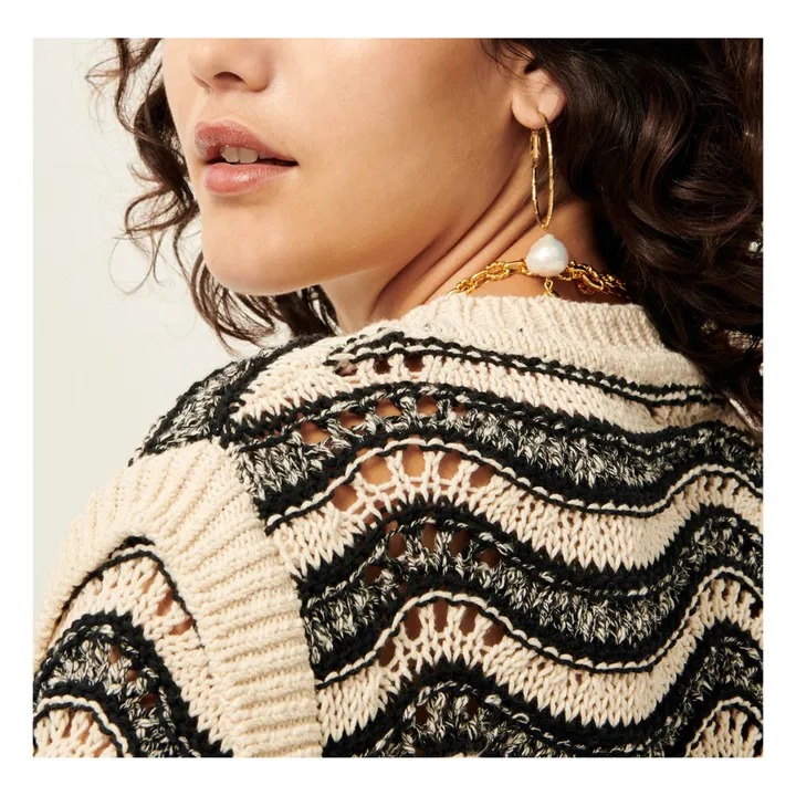 Sessùn Pull Serra Coton Recyclé | Noir