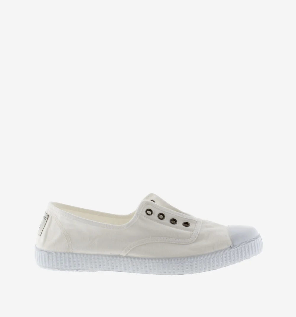 1915 INGLESA TENNIS TOILE DREC® ÉLASTIQUE Baskets en toile avec élastique pour femme BLANCO
