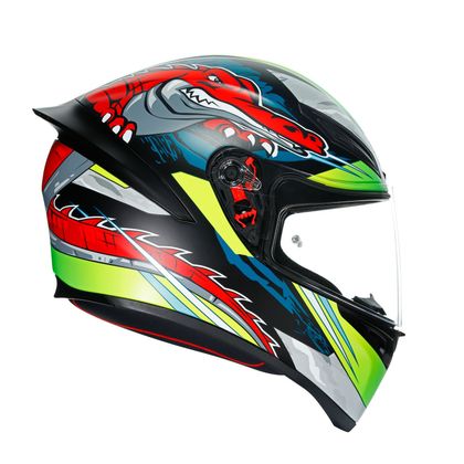 Casque AGV K1 - DUNDEE - Vert / Rouge