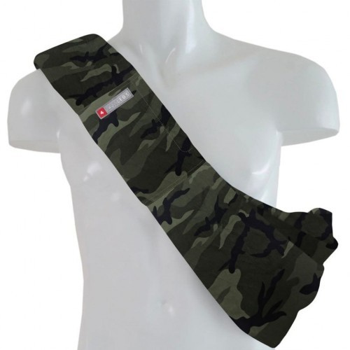 Bolsa de transporte para animais de estimação em lona, cor camuflada.