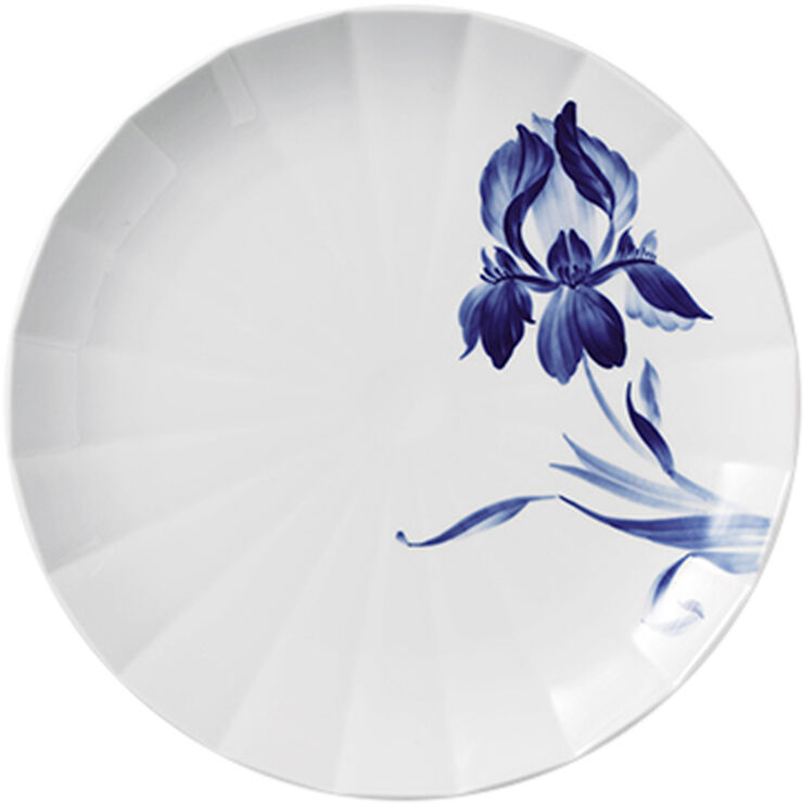 Royal Copenhagen Blomst 17 cm. tallerken - Iris Hvid