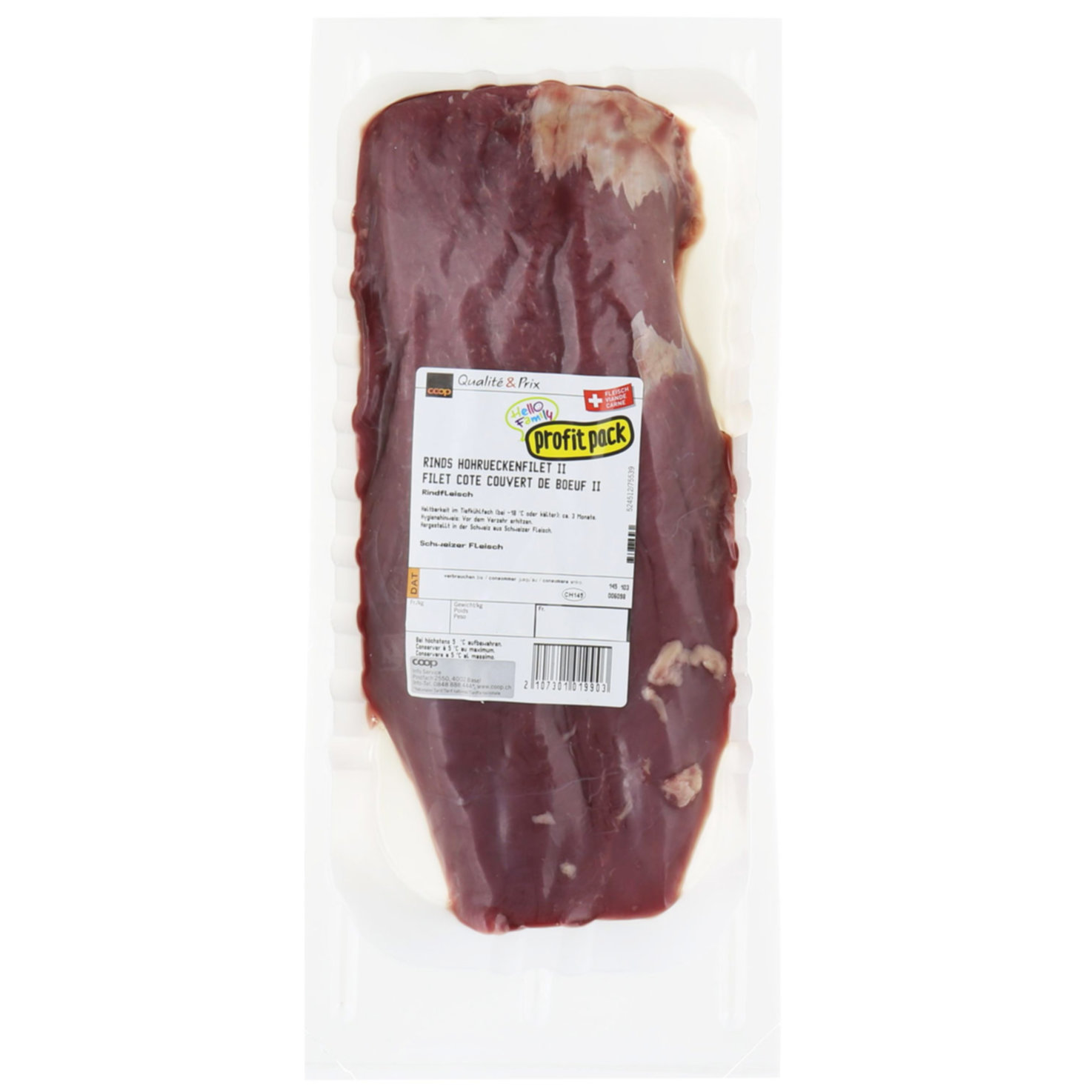 Profit Pack Rindsfilet Hohrücken ca. 500g