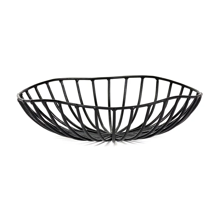 Serax - Catu Korb, Ø 20 x H 6 cm, schwarz