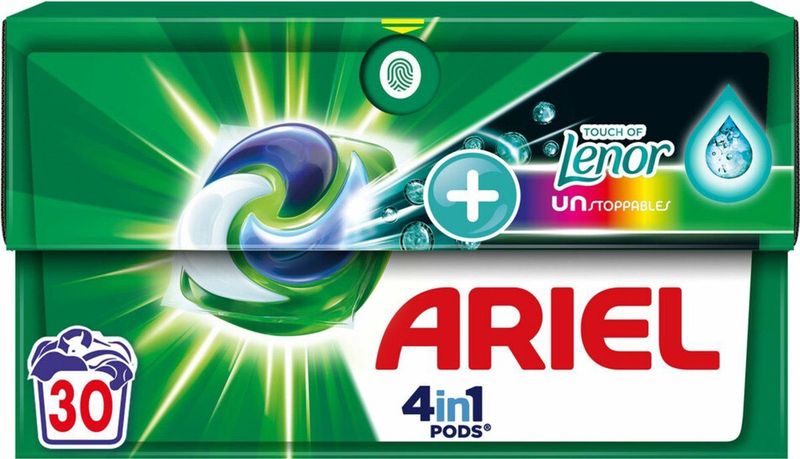 Ariel 4in1 Wasmiddel Pods Color Lenor Unstoppables 30 stuks