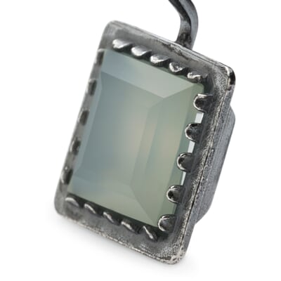 Ohrhänger Chalcedon, Türkis