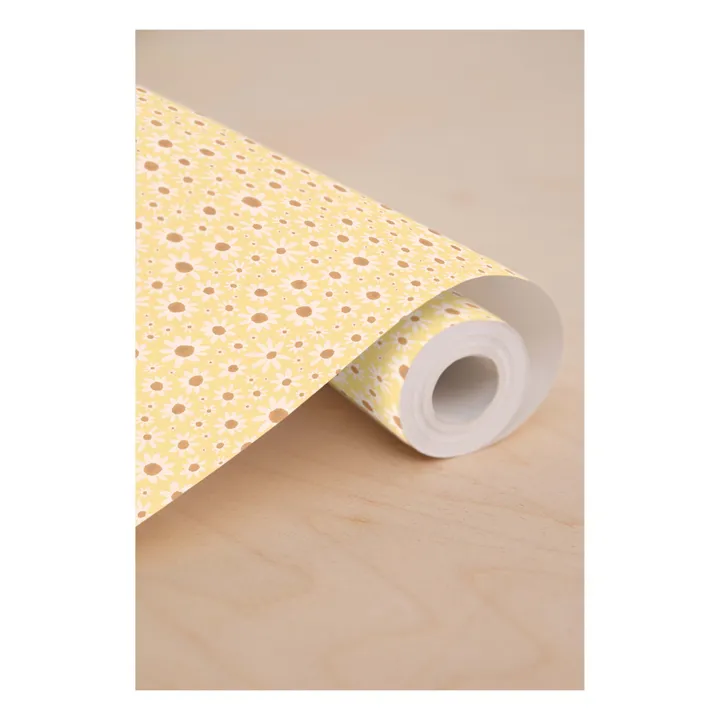 Maison Janette Rouleau de papier-peint Lucette | Jaune citron