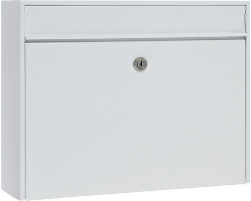 MEFA brievenbus, gepoedercoat staal, BxHxD 380/311/135 Bosca 34 (101) wit