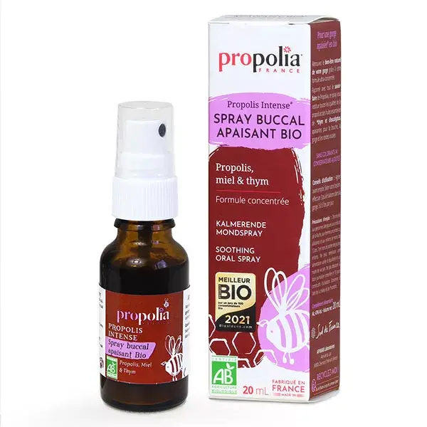 Propolia Propolis Spray Oral Orgânico Intensamente Calmante 20ml