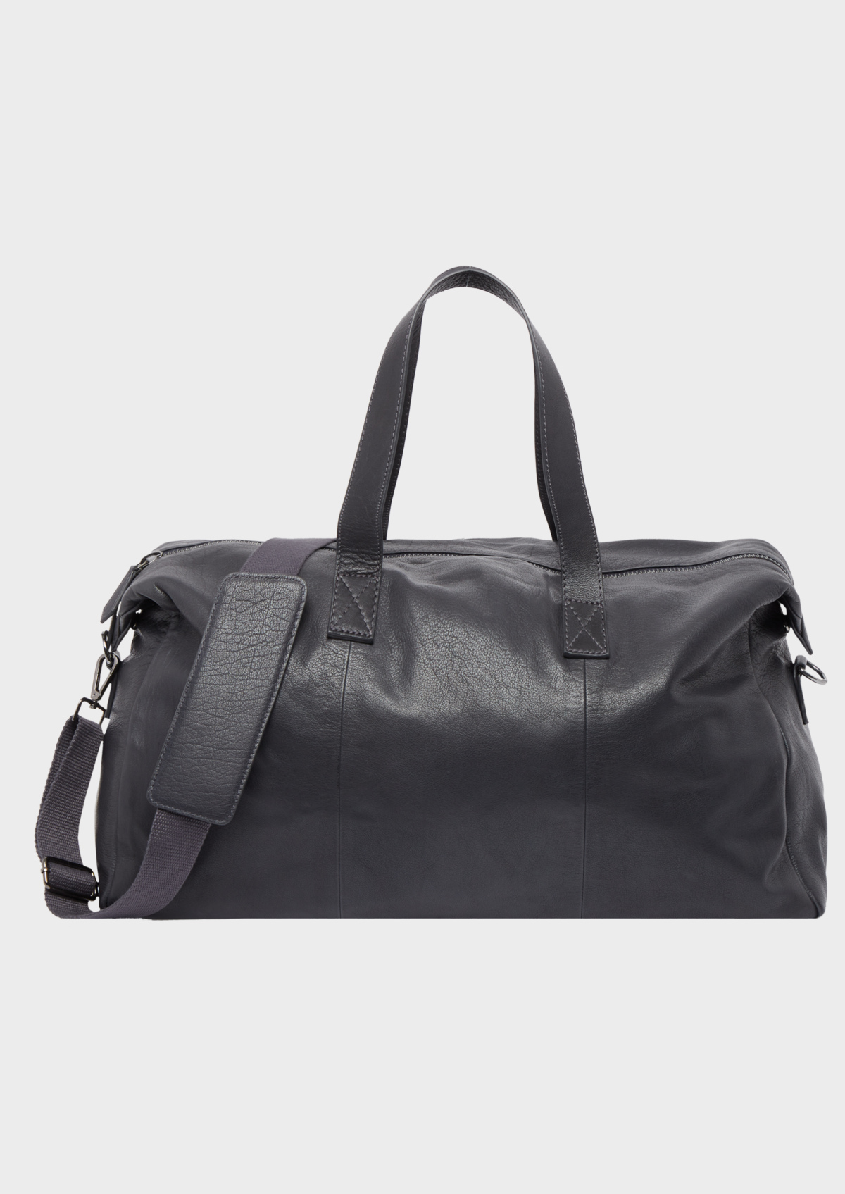 Sac 48h en cuir bleu marine