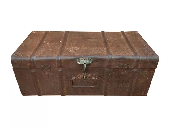 Valise en métal marron 65x36x24h