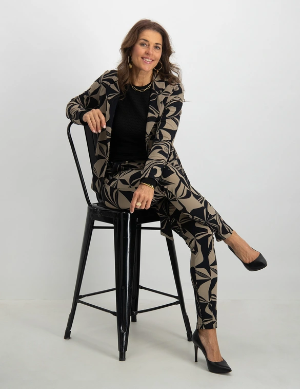 Zoso Blazer met all-over print 234Susan
