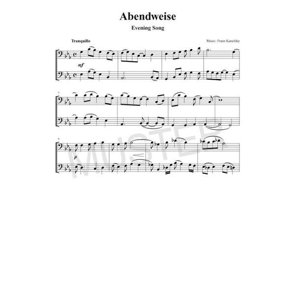 Hage Musikverlag 100 Leichte Duette Posaune