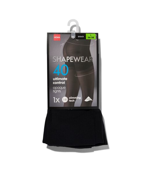 collant ultimate control 40 deniers noir