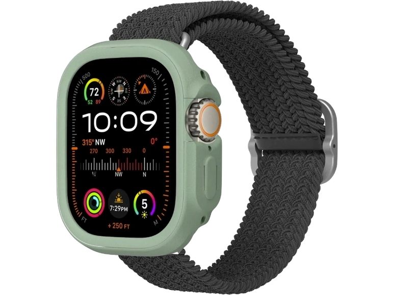Rhinoshield Displayschutz Bumper Case Series 10 Sage Green Displayschutz für die Apple Watch 10 49 mm
